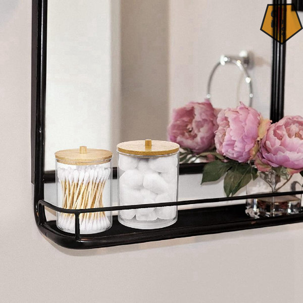 Rebrilliant Lashaya 4 Piece Bathroom Storage Jar Set Wayfair